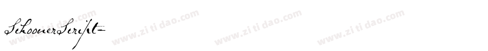 SchoonerScript字体转换