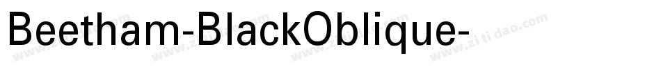 Beetham-BlackOblique字体转换