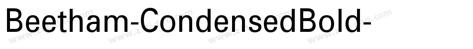 Beetham-CondensedBold字体转换