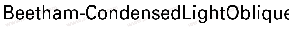 Beetham-CondensedLightOblique字体转换