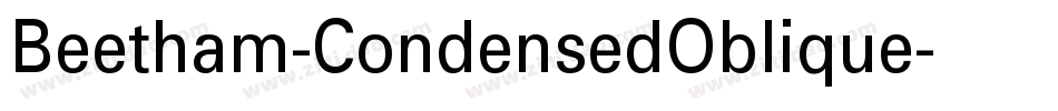 Beetham-CondensedOblique字体转换