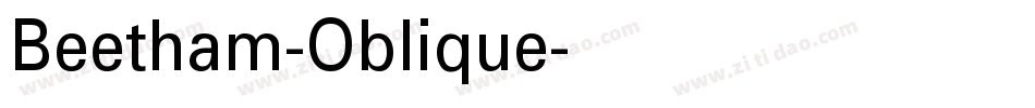 Beetham-Oblique字体转换