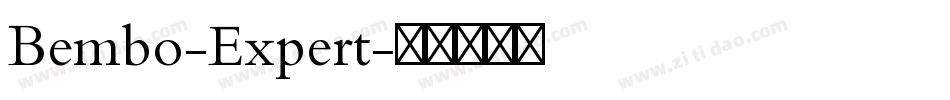 Bembo-Expert字体转换