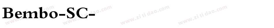 Bembo-SC字体转换