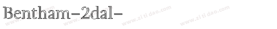 Bentham-2dal字体转换