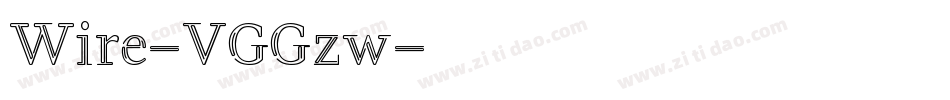 Wire-VGGzw字体转换