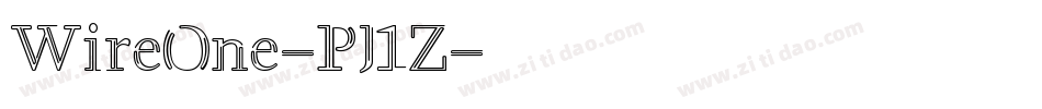 WireOne-PJ1Z字体转换
