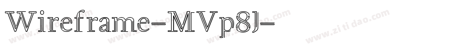 Wireframe-MVp8J字体转换