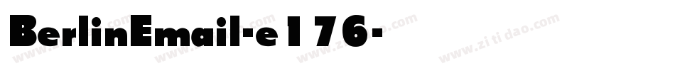 BerlinEmail-e176字体转换
