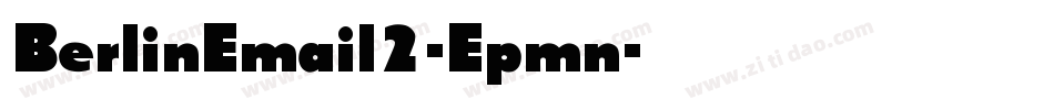 BerlinEmail2-Epmn字体转换