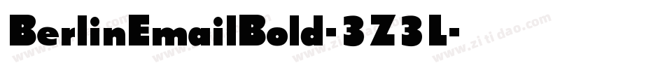 BerlinEmailBold-3Z3L字体转换