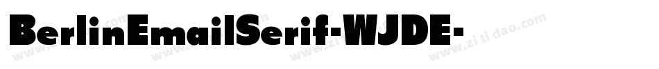 BerlinEmailSerif-WJDE字体转换