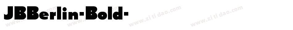 JBBerlin-Bold字体转换