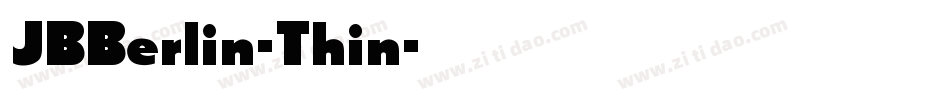 JBBerlin-Thin字体转换