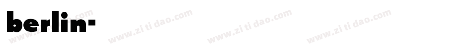 berlin字体转换