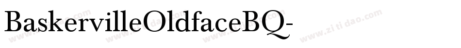 BaskervilleOldfaceBQ字体转换