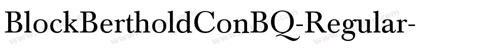 BlockBertholdConBQ-Regular字体转换