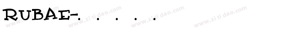 RUBAE字体转换