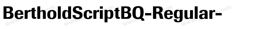 BertholdScriptBQ-Regular字体转换