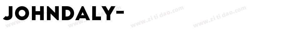 JohnDaly字体转换