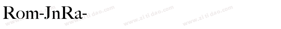 Rom-JnRa字体转换