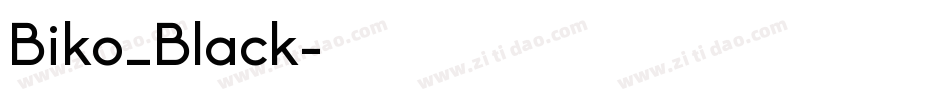 Biko_Black字体转换