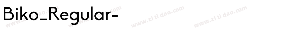 Biko_Regular字体转换