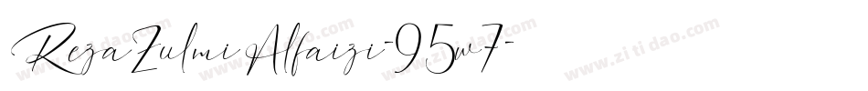 RezaZulmiAlfaizi-95w7字体转换