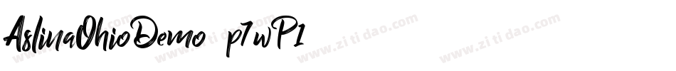 AslinaOhioDemo-p7wP1字体转换