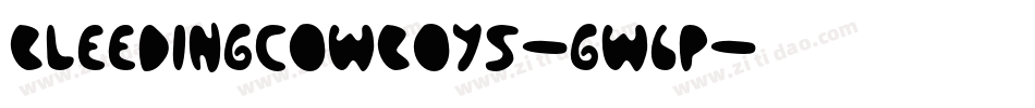BleedingCowboys-gw6p字体转换