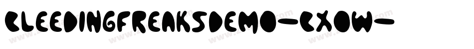 BleedingFreaksDemo-BXOw字体转换