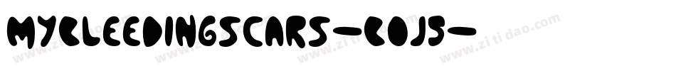 MyBleedingScars-B0J5字体转换