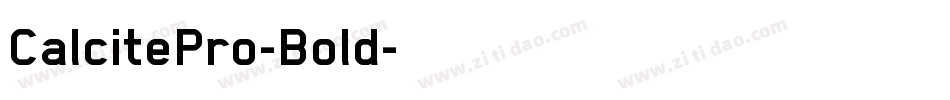 CalcitePro-Bold字体转换