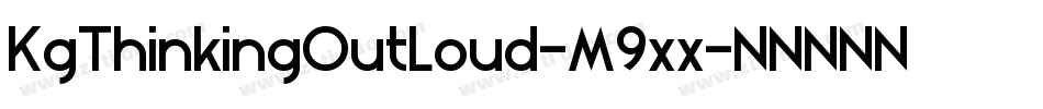KgThinkingOutLoud-M9xx字体转换