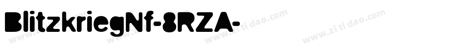 BlitzkriegNf-8RZA字体转换