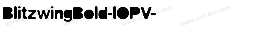 BlitzwingBold-lOPV字体转换