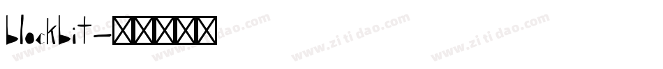 blockbit字体转换