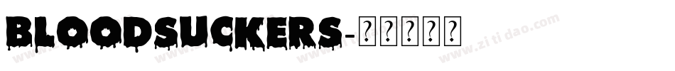 Bloodsuckers字体转换