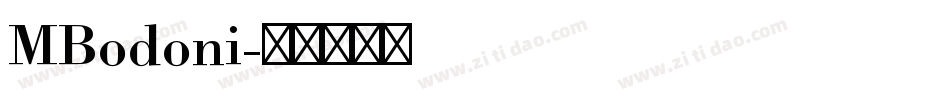 MBodoni字体转换