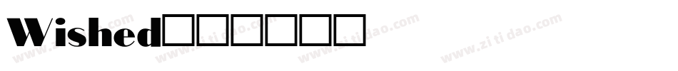 Wished字体转换