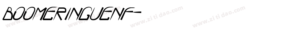 BOOMeringueNF字体转换