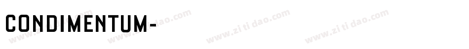 CONDIMENTUM字体转换