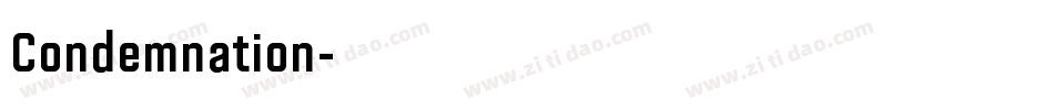 Condemnation字体转换