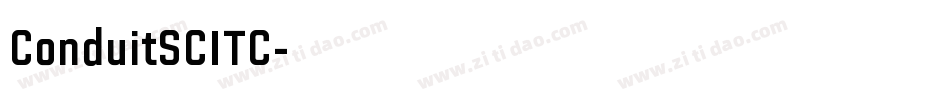 ConduitSCITC字体转换