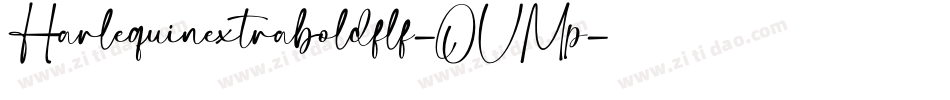 Harlequinextraboldflf-OVMp字体转换