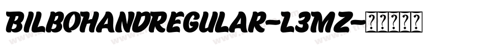 BilboHandRegular-L3MZ字体转换