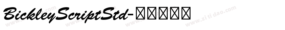 BickleyScriptStd字体转换
