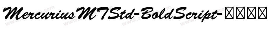 MercuriusMTStd-BoldScript字体转换