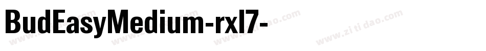 BudEasyMedium-rxl7字体转换