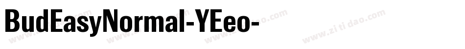 BudEasyNormal-YEeo字体转换